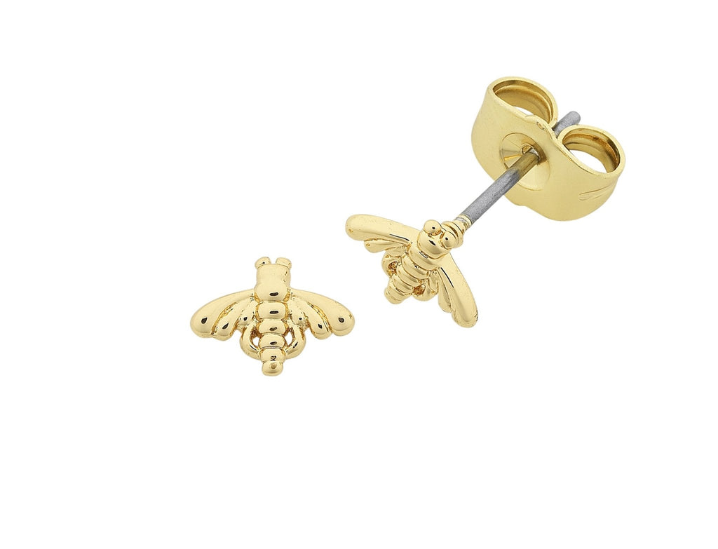 Buy Petite Bee Earrings - Gold by Liberte - at White Doors & Co