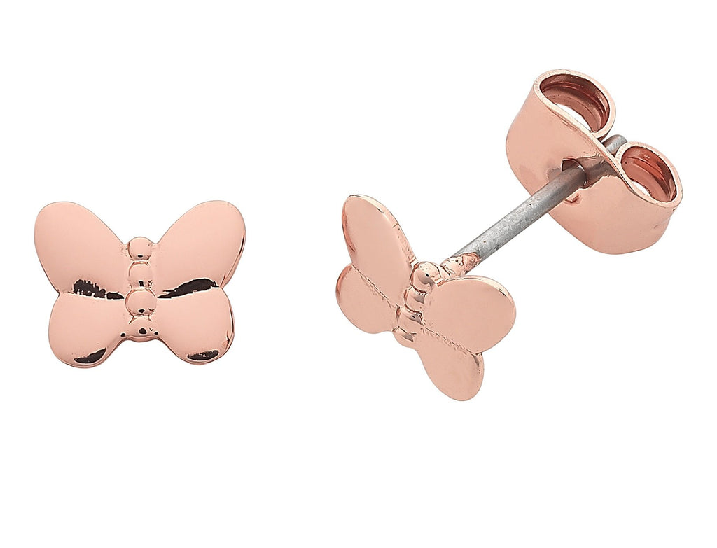 Buy Petite Flutter Rose Gold Earring by Liberte - at White Doors & Co