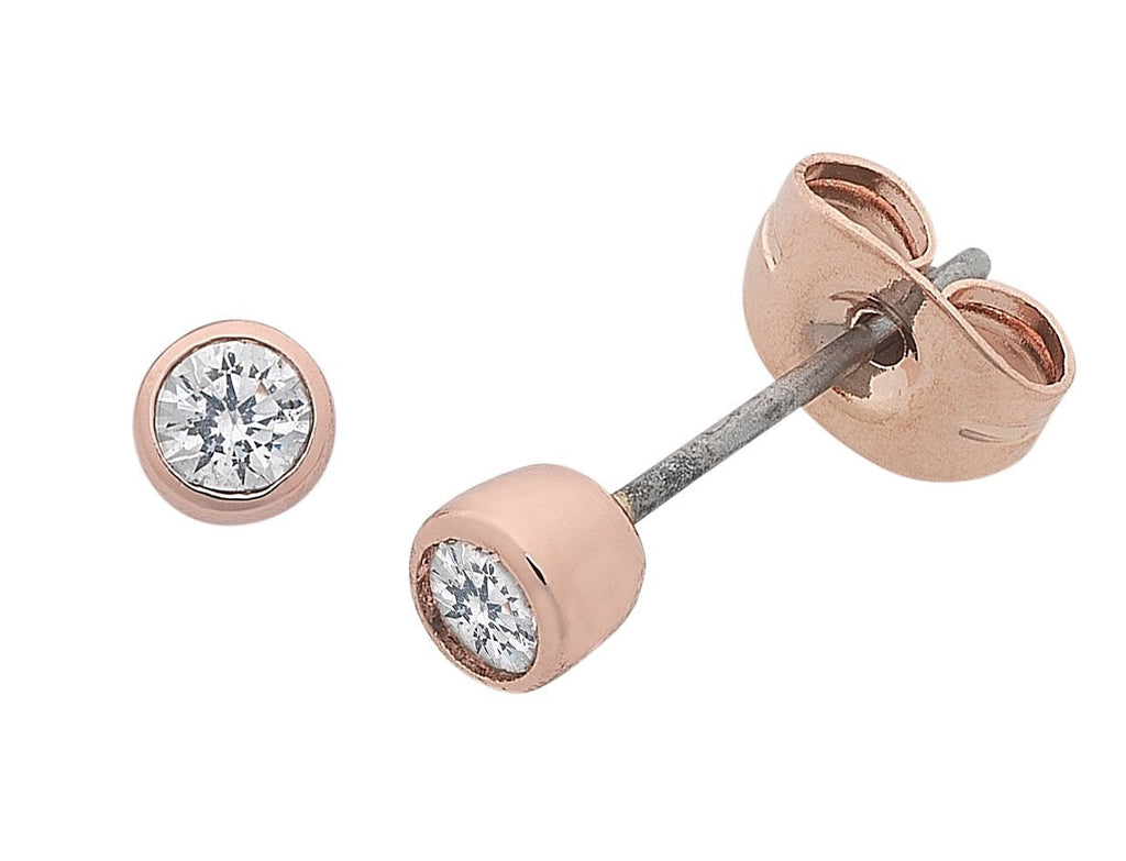 Buy Petite Minnie Rose Gold Earring by Liberte - at White Doors & Co