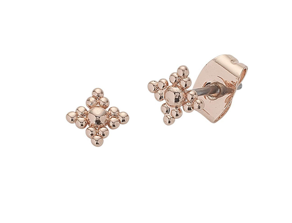 Buy Petite Una Rose Gold Earrings by Liberte - at White Doors & Co