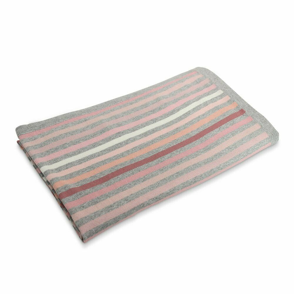 Buy Piccolo Stripe Blanket Peach by DLux - at White Doors & Co