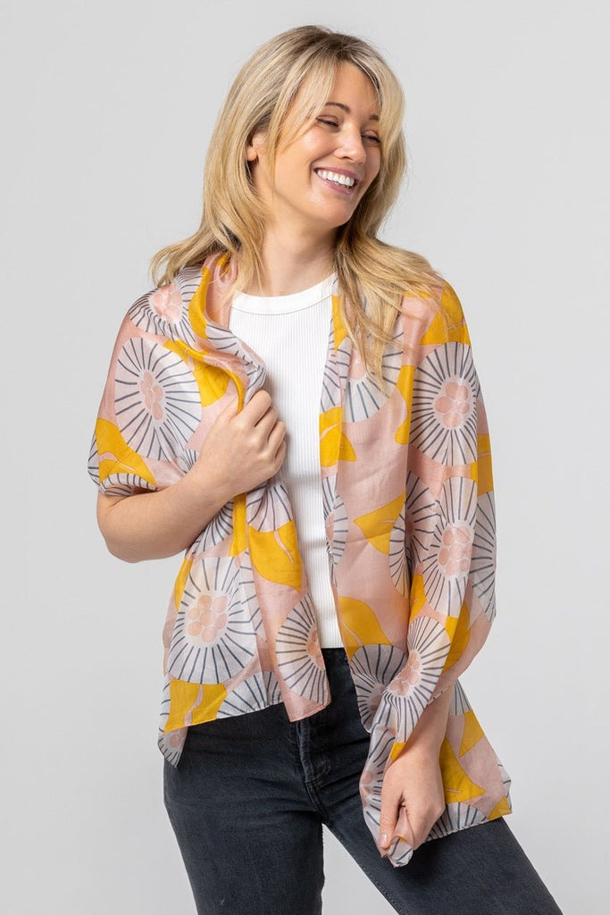 Buy Pinwheel Silk Scarf by Indus Design - at White Doors & Co