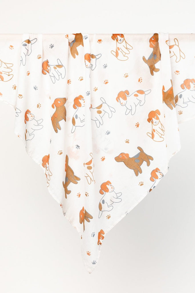Buy Playful Puppies Swaddle by Indus Design - at White Doors & Co