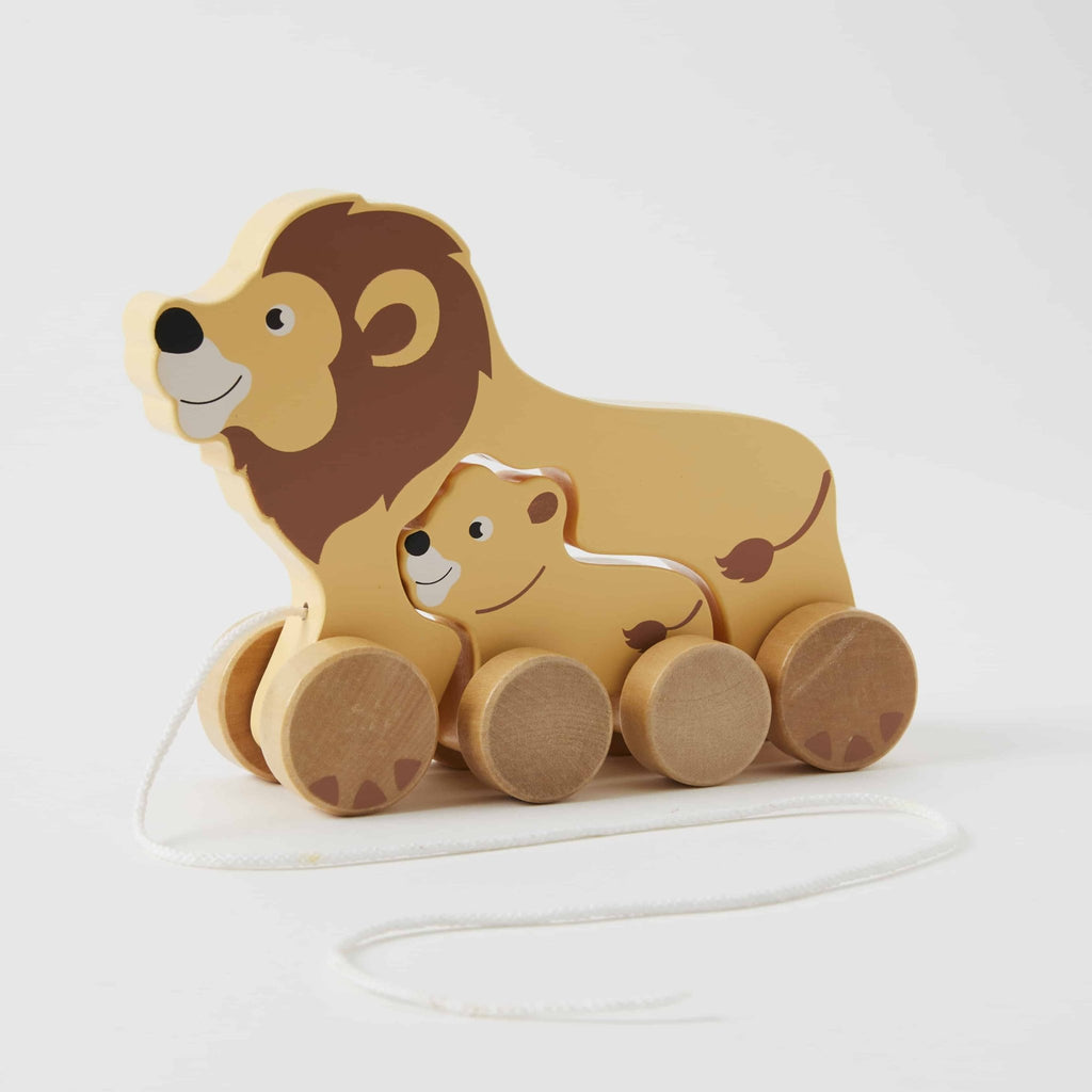 Buy Pull long Lion & Baby by Pilbeam - at White Doors & Co