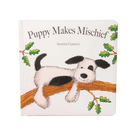 Buy Puppy Makes Mischief Book by Jellycat - at White Doors & Co
