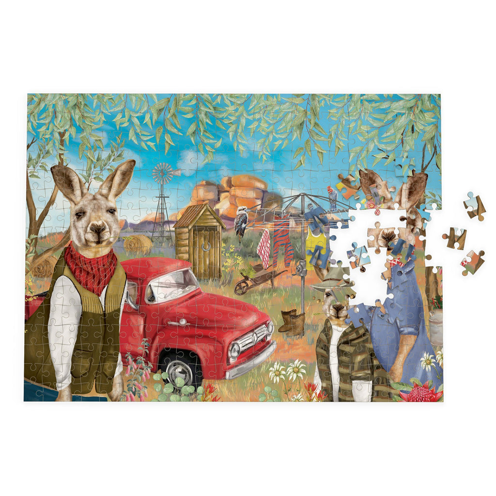 Buy Puzzle Sunny Outback Mischief by La La Land - at White Doors & Co