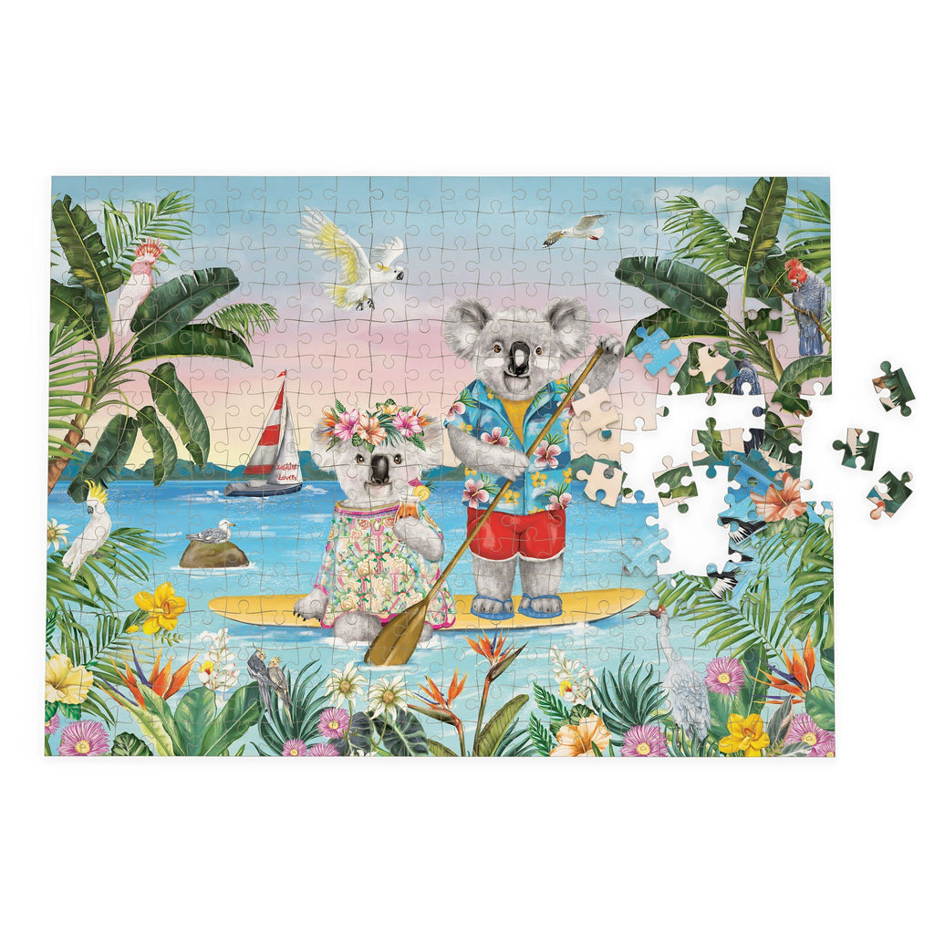 Buy Puzzle Sunshine Lovers Paddle Board by La La Land - at White Doors & Co