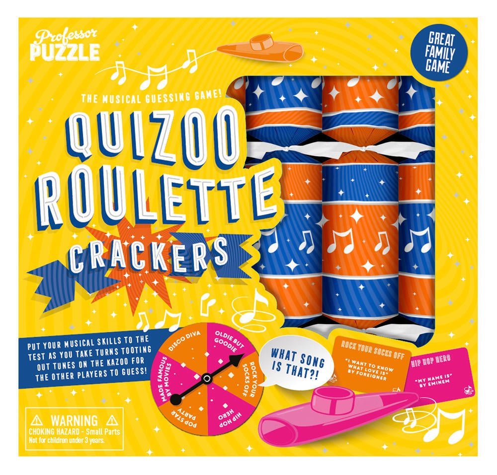 Buy Quizoo Roulette Christmas Crackers 6pk by Paperie - at White Doors & Co