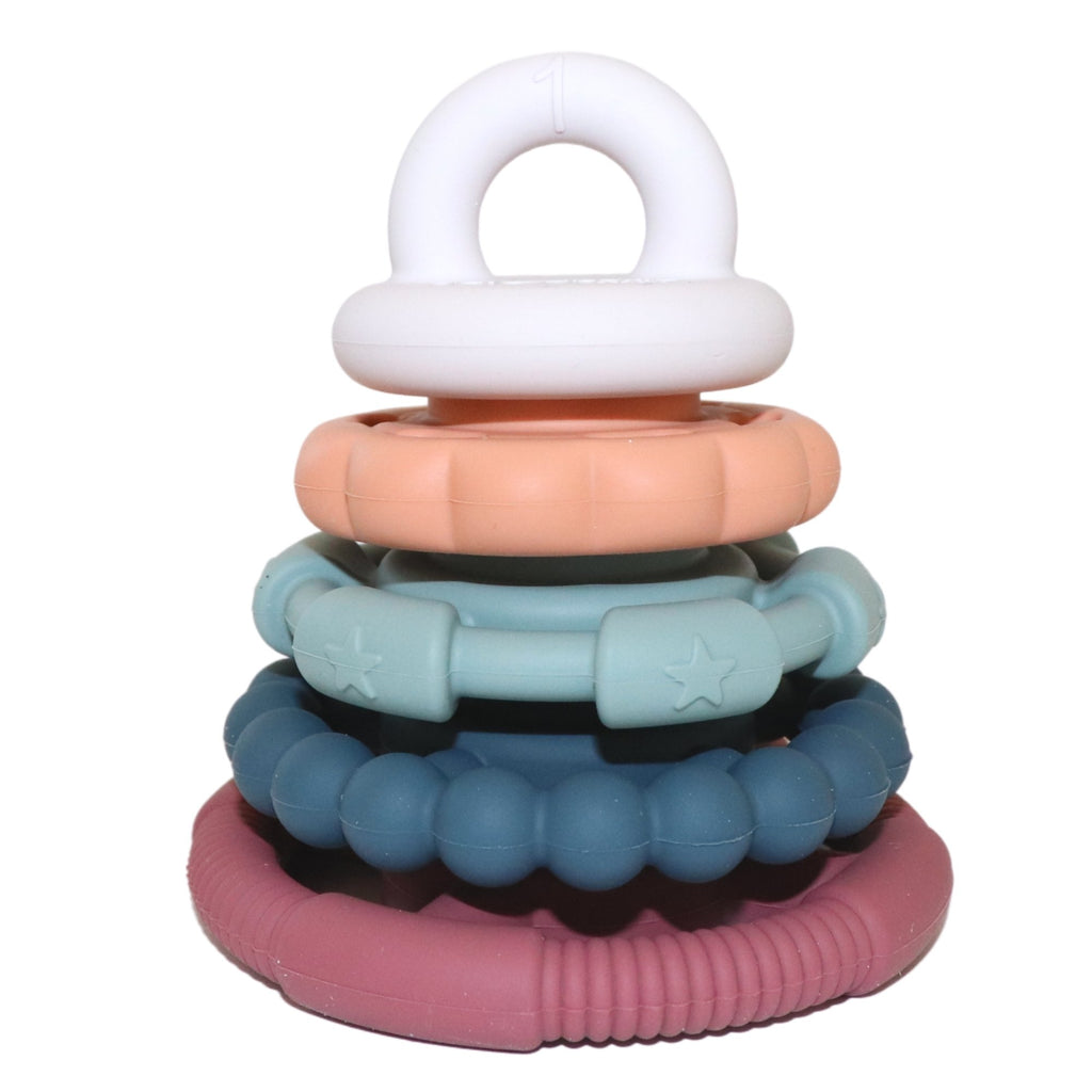 Buy Rainbow Stacker & Teether Toy - Earth by Jellystone - at White Doors & Co