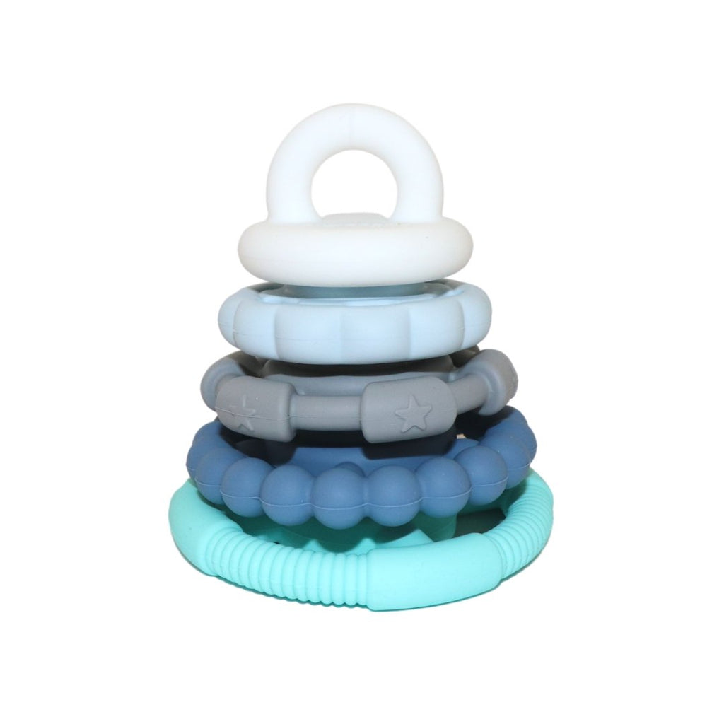 Buy Rainbow Stacker & Teether Toy - Ocean by Jellystone - at White Doors & Co