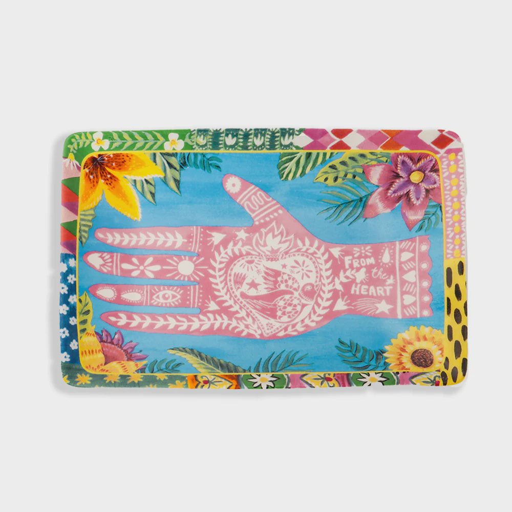 Buy Rectangle Trinket Tray Viva La Vida Hand by La La Land - at White Doors & Co