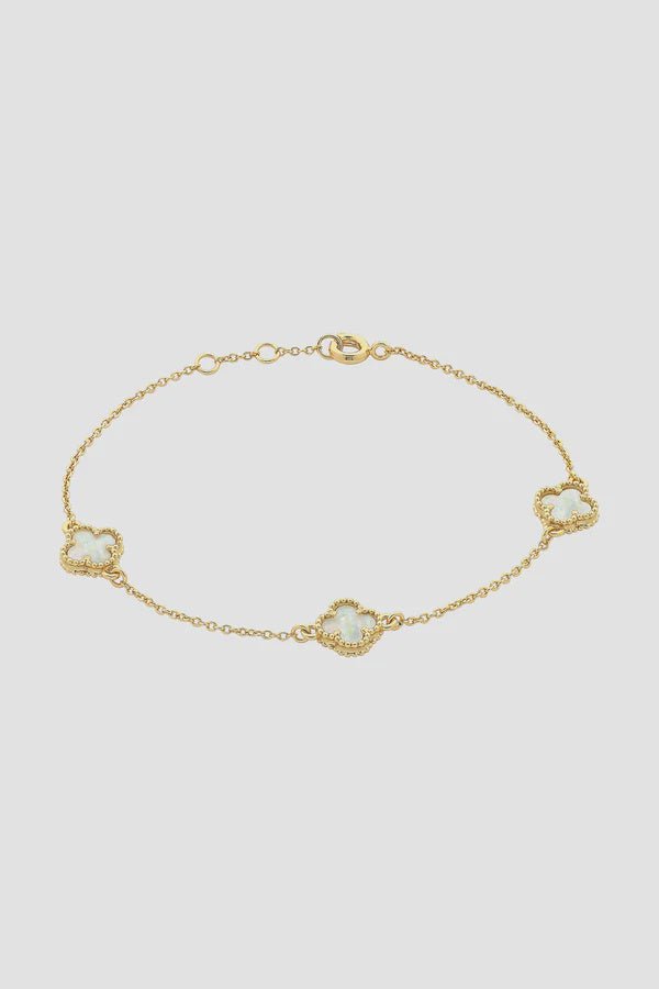 Buy Reign Gold MOP Bracelet by Liberte - at White Doors & Co