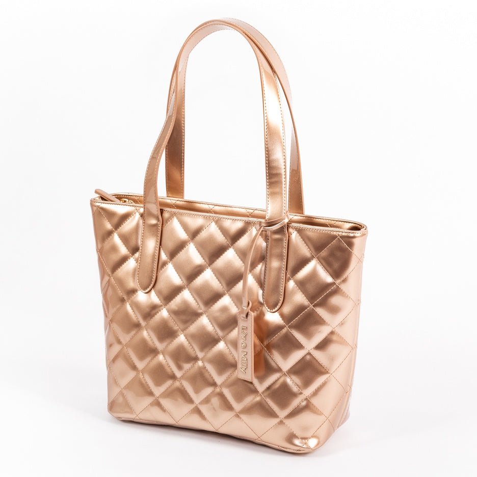 Buy Remi Tote in Rose Gold by Liv & Milly - at White Doors & Co