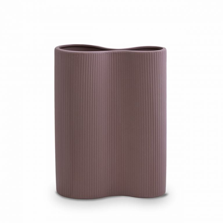 Buy Ribbed Infinity Vase - Plum by Marmoset Found - at White Doors & Co
