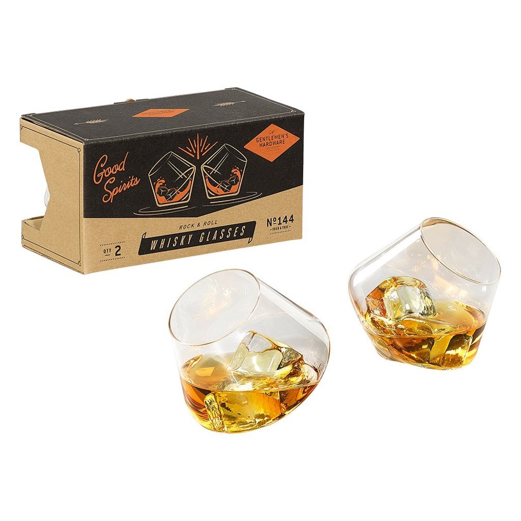 Buy Rocking Whiskey Glasses - Set Of 2 by Gentleman's Hardware - at White Doors & Co
