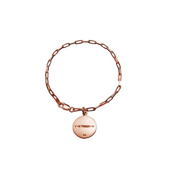 Buy Rose Gold Fine Chain with VT Plate by Von Treskow - at White Doors & Co