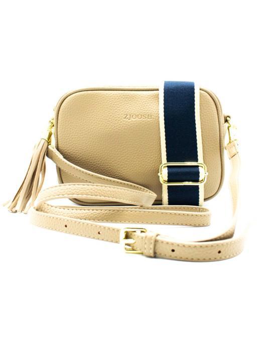 Buy Ruby Sports Cross Body Bag - Beige by Zjoosh - at White Doors & Co