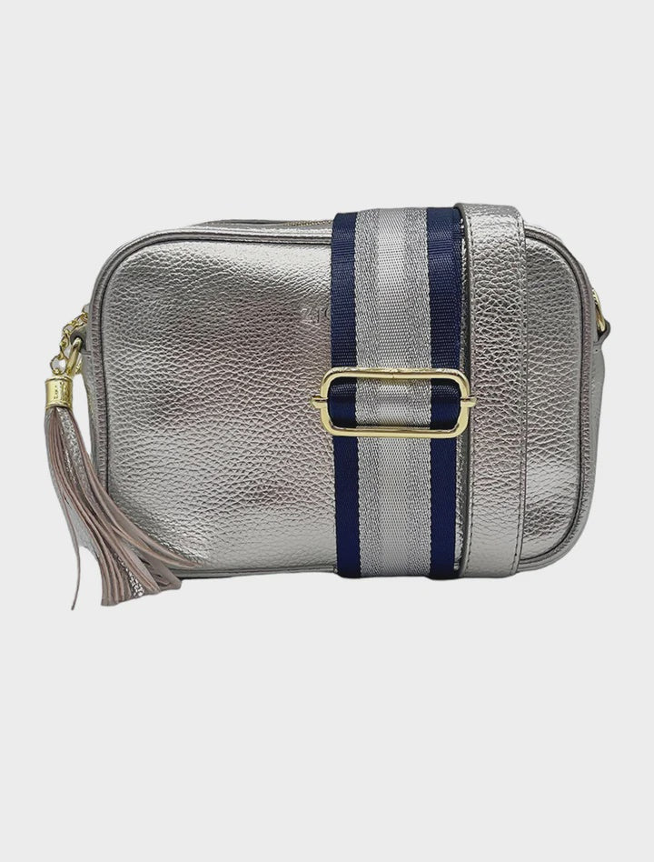 Buy Ruby Sports Cross Body Bag - Galaxy Silver by Zjoosh - at White Doors & Co