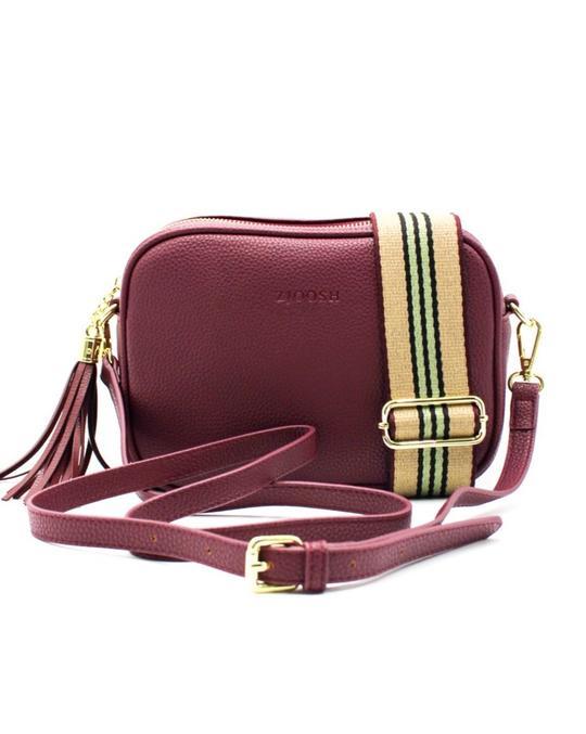 Buy Ruby Sports Cross Body Bag - Merlot by Zjoosh - at White Doors & Co
