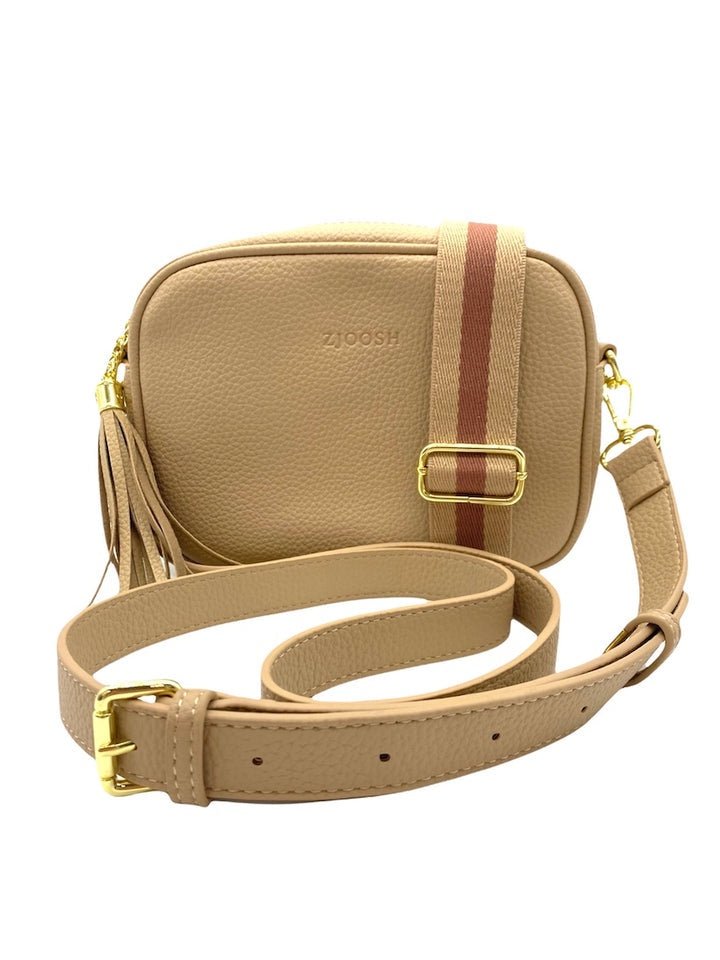 Buy Ruby Sports Cross Body Bag - Nude by Zjoosh - at White Doors & Co