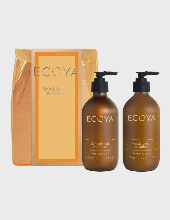 Buy Sandalwood & Amber Luxe Body Duo by Ecoya - at White Doors & Co