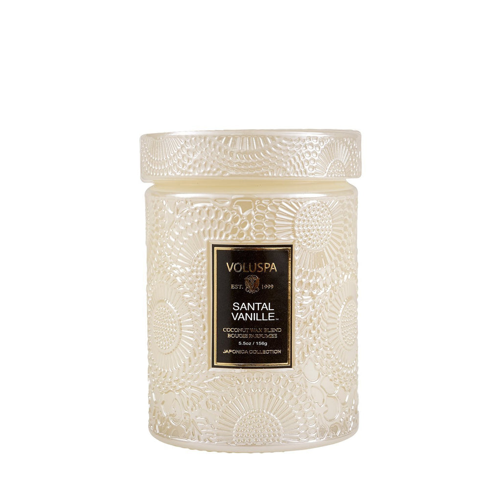Buy Santal Vanille Glass Candle by Voluspa - at White Doors & Co