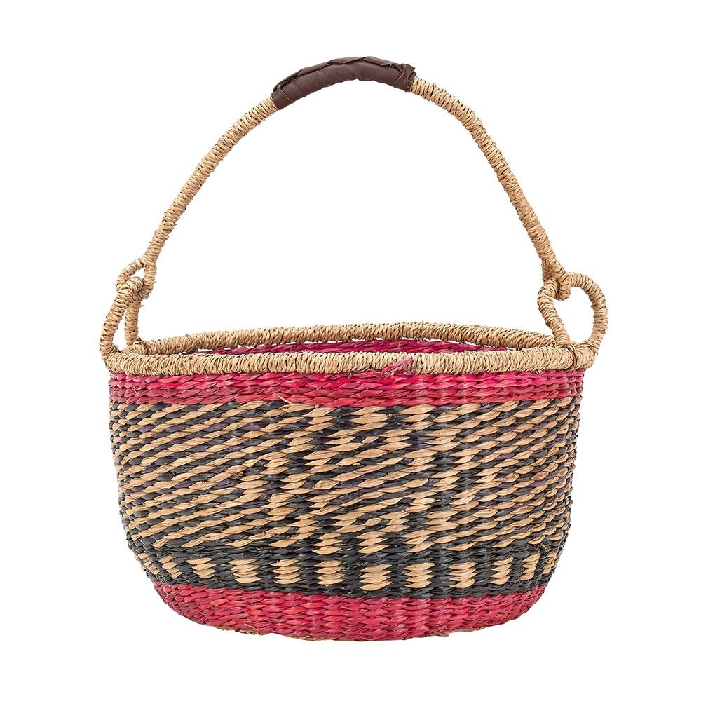Buy Seagrass Basket - Red by Annabel Trends - at White Doors & Co