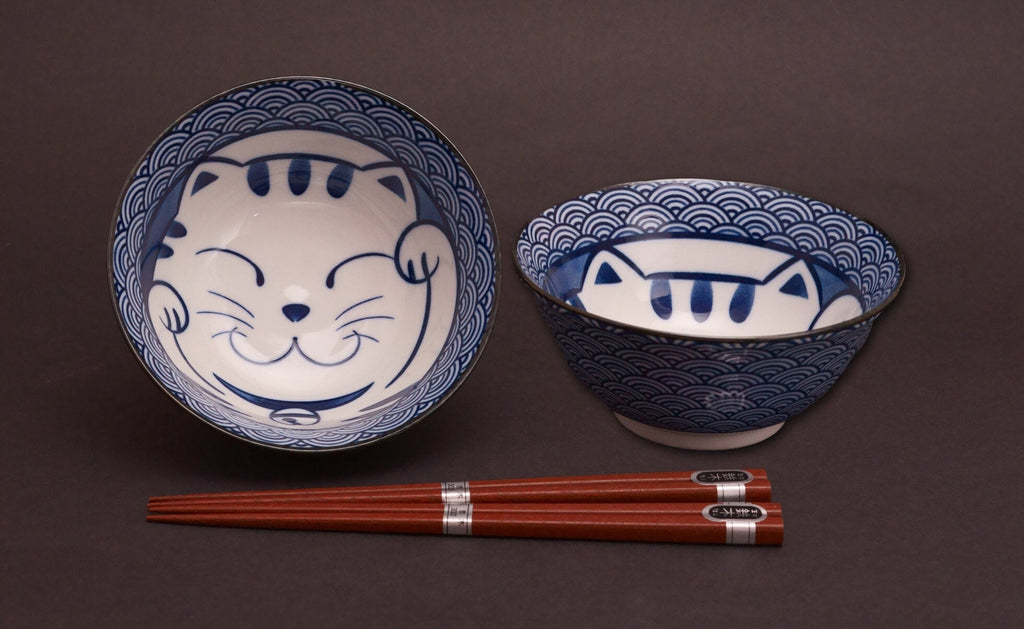 Buy SEIKAIHA Cat Bowl Set by Concept Japan - at White Doors & Co