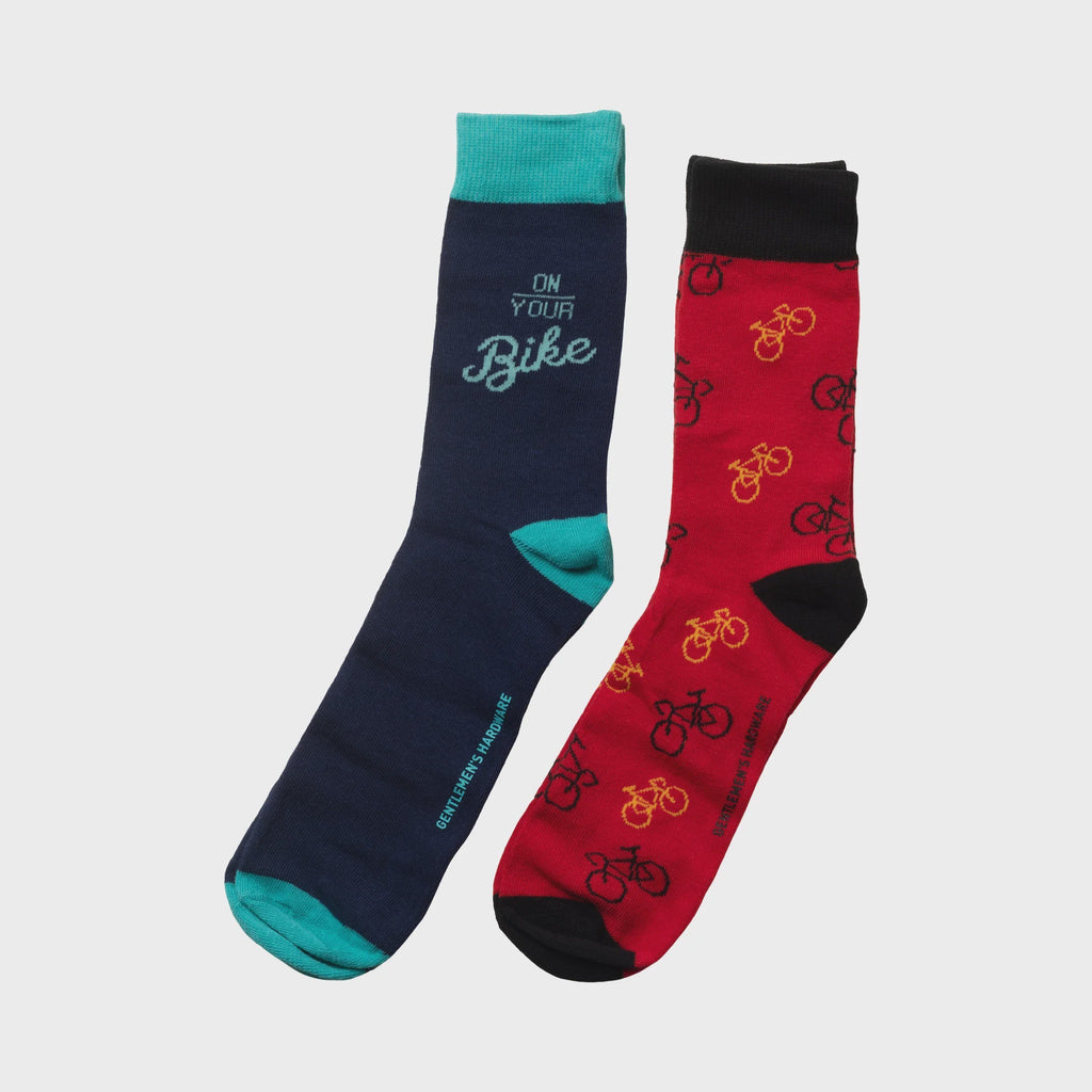 Buy Set of 2 Bike Crew Socks by Gentleman's Hardware - at White Doors & Co