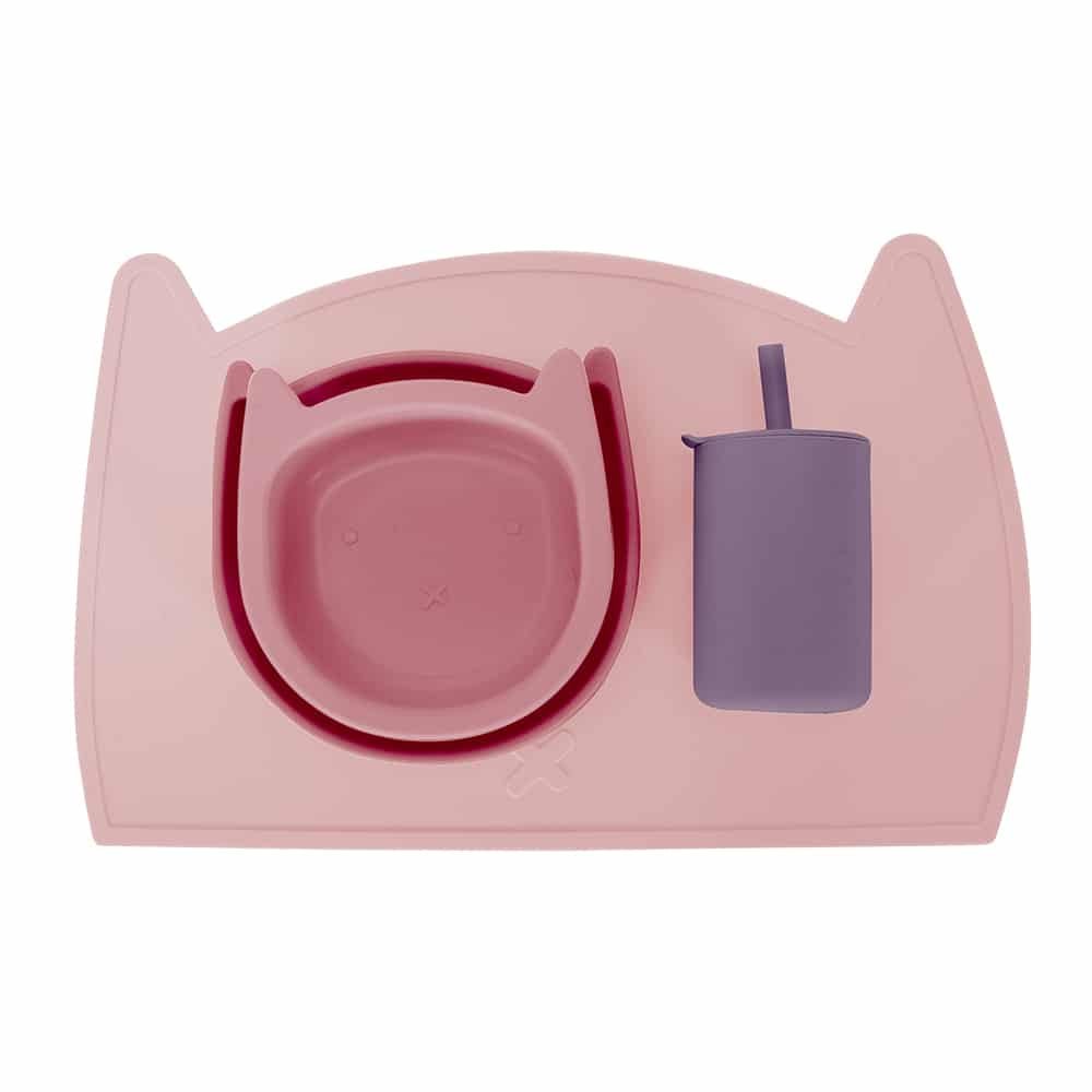 Buy SILICONE DINNER SET - CAT 4pc by Annabel Trends - at White Doors & Co