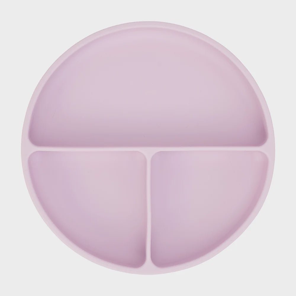 Buy Silicone Suction Divided Plate -Lilac by Annabel Trends - at White Doors & Co