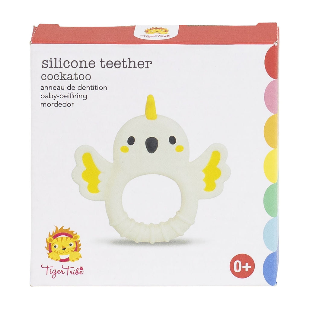 Buy Silicone Teether Cockatoo by Tiger Tribe - at White Doors & Co