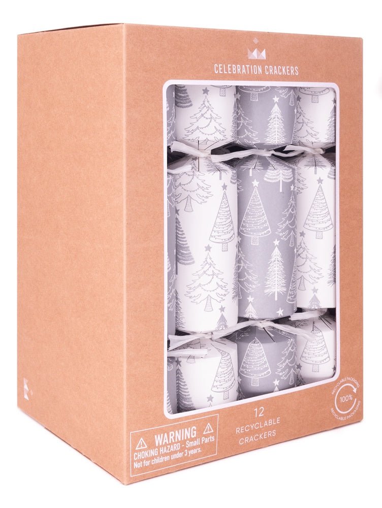 Buy Silver Trees Crackers by Paperie - at White Doors & Co