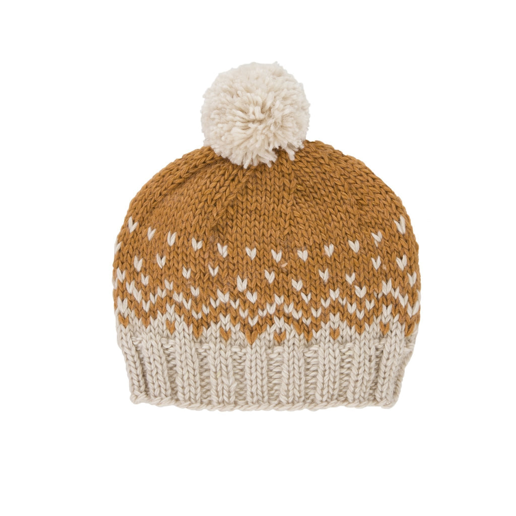 Buy Snowflake Beanie - Caramel ( S) by Acorn Kids - at White Doors & Co