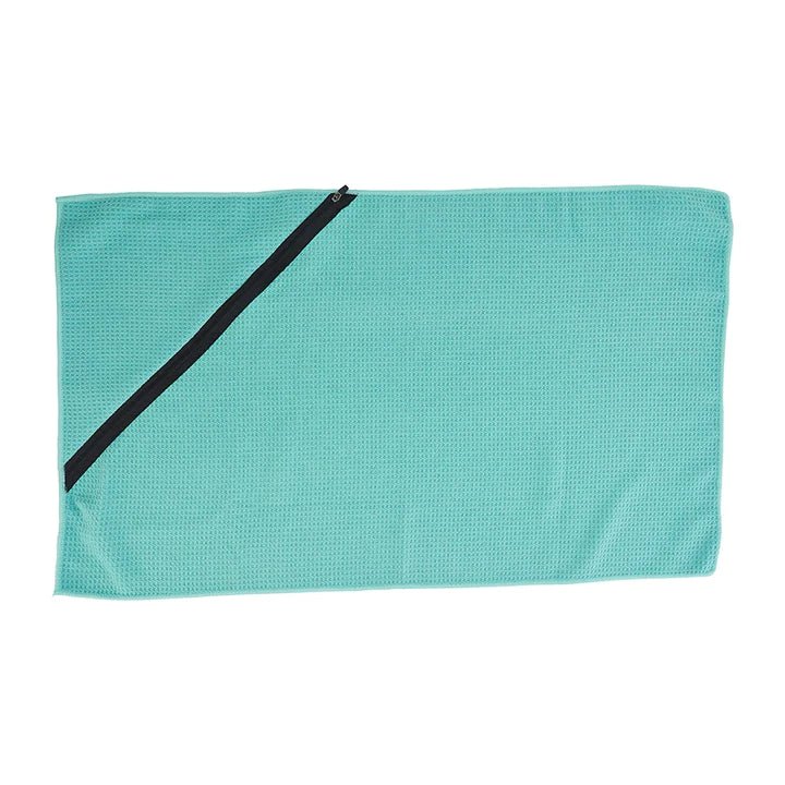 Buy Sports Towel - Waffle Zip - Aqua by Annabel Trends - at White Doors & Co