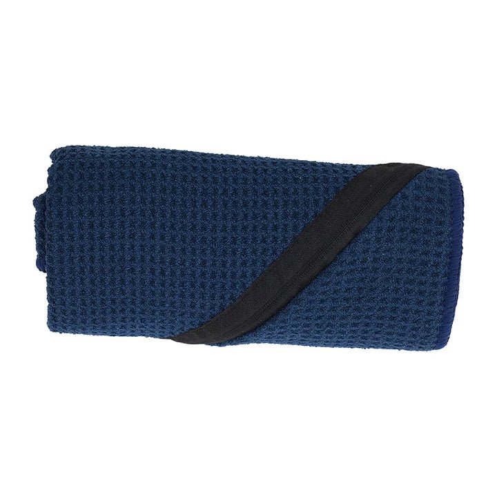 Buy Sports Towel - Waffle Zip - Navy by Annabel Trends - at White Doors & Co