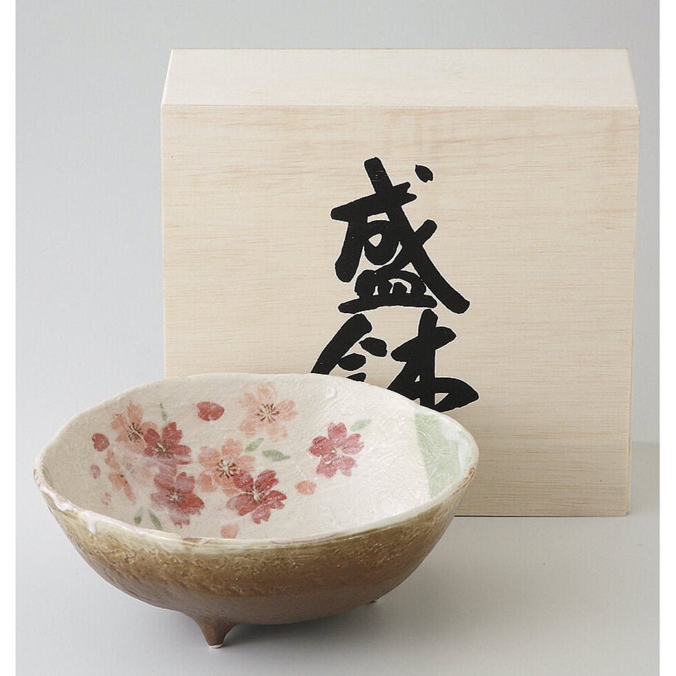 Buy SPRING BLOSSOM bowl - Cream by Concept Japan - at White Doors & Co
