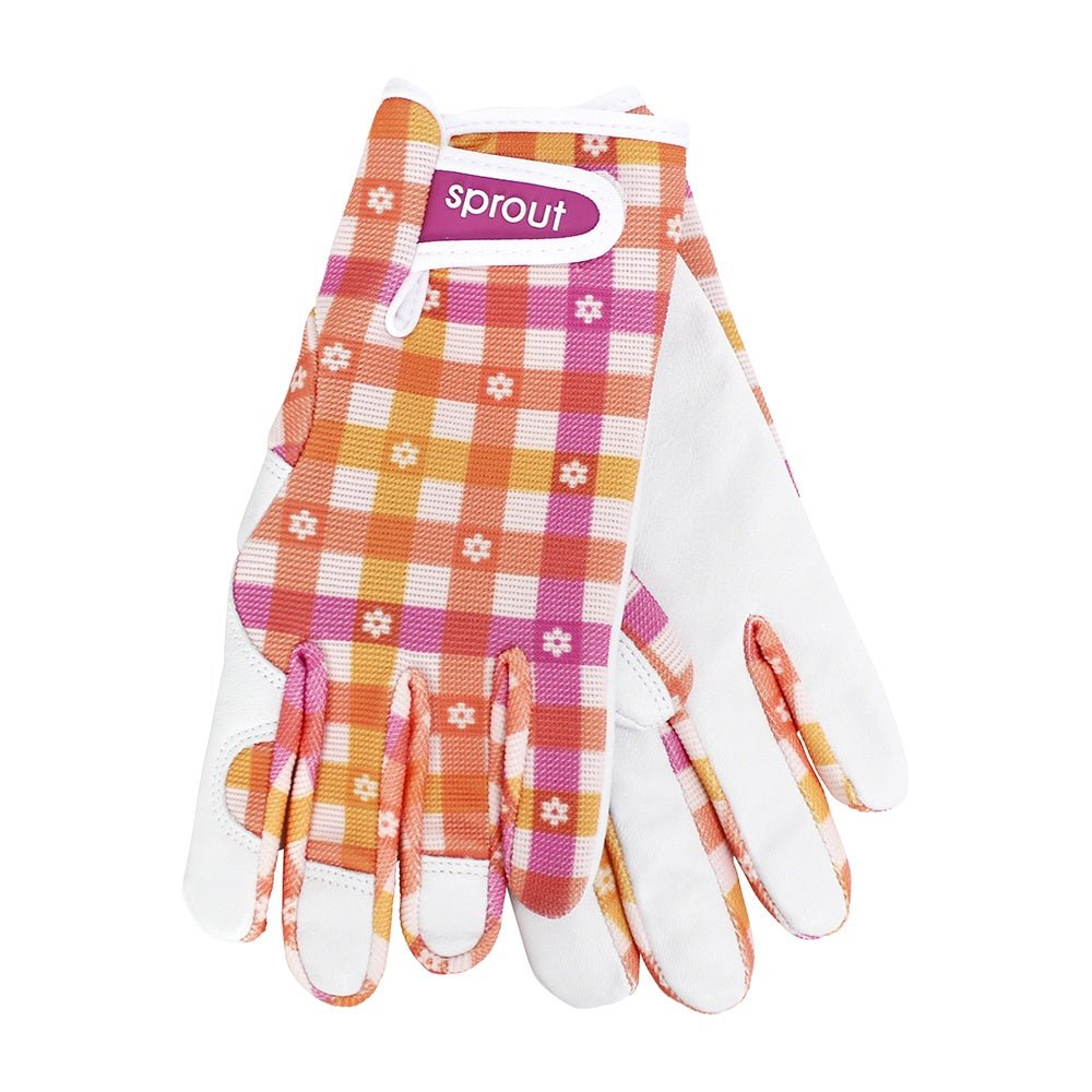 Buy SPROUT GOATSKIN GLOVES - DAISY GINGHAM by Annabel Trends - at White Doors & Co