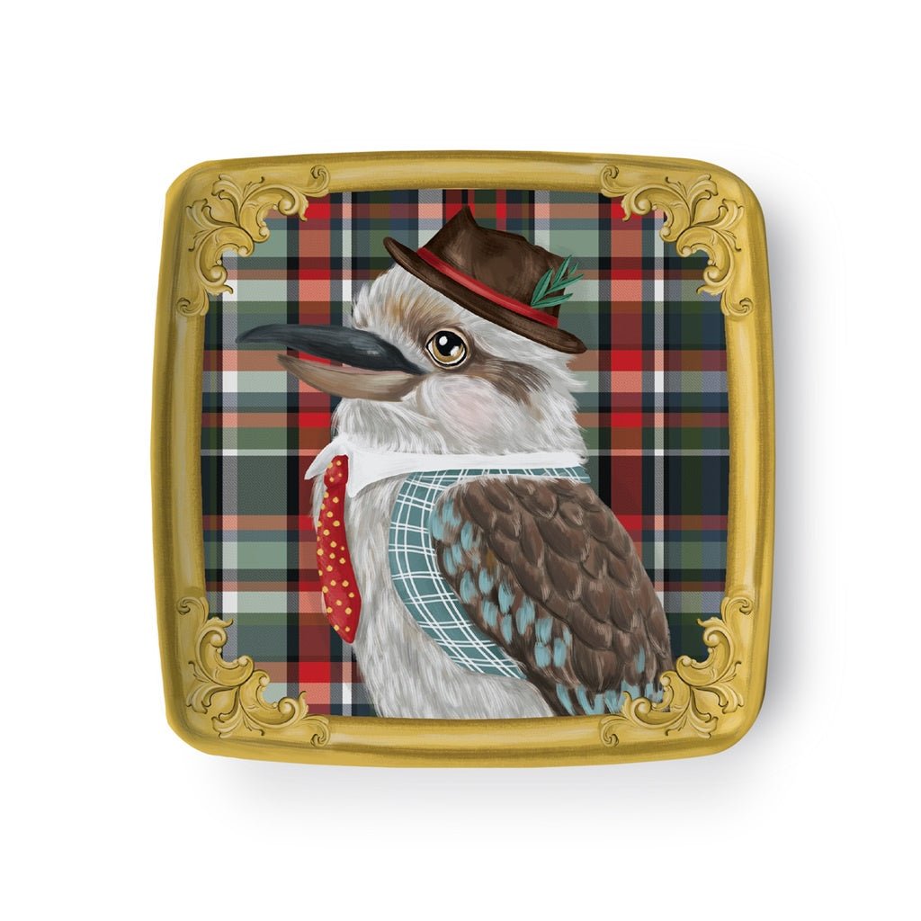Buy Square Trinket Tray Good Times Kookaburra by La La Land - at White Doors & Co