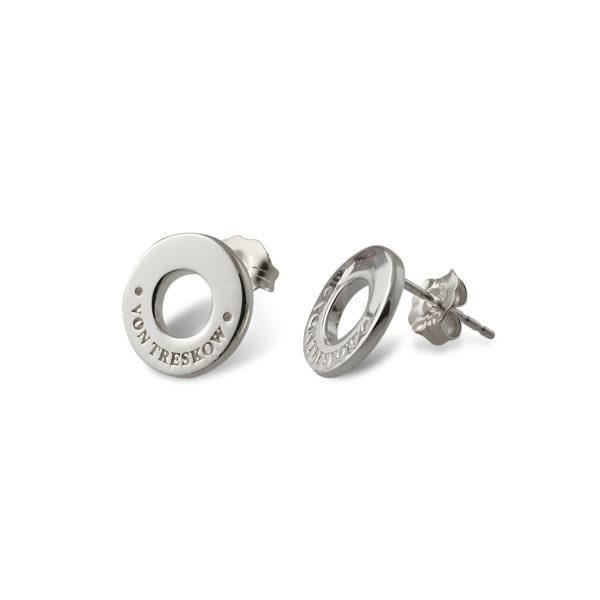 Buy SS VT Disc Stud Earrings by Von Treskow - at White Doors & Co