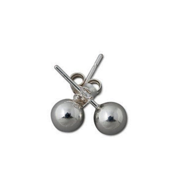 Buy Sterling Silver Ball Studs (8mm) by Von Treskow - at White Doors & Co