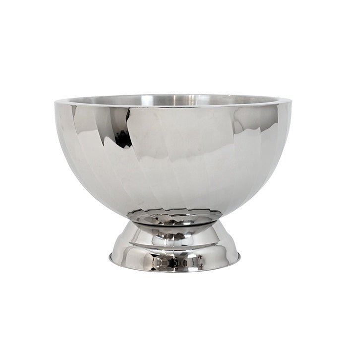 Buy Sterling Silver Diagonal Swirl Champagne Bucket by Swing - at White Doors & Co