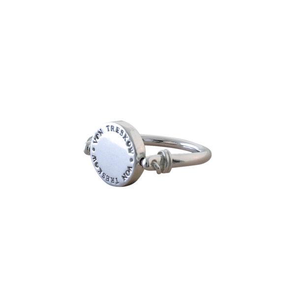 Buy Sterling Silver Flip Plate Ring by Von Treskow - at White Doors & Co