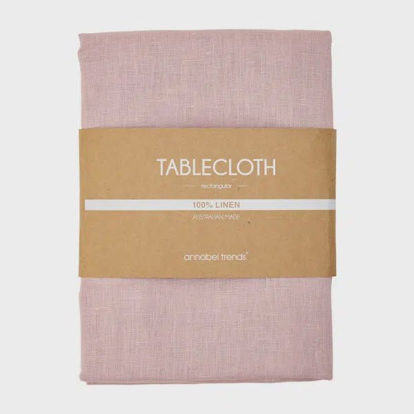 Buy Tablecloth – Linen – Rose Pink by Annabel Trends - at White Doors & Co