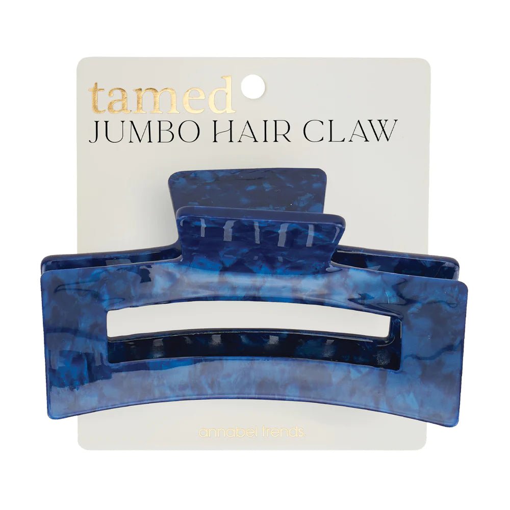 Buy Tamed Hair Claw - Jumbo Navy by Annabel Trends - at White Doors & Co
