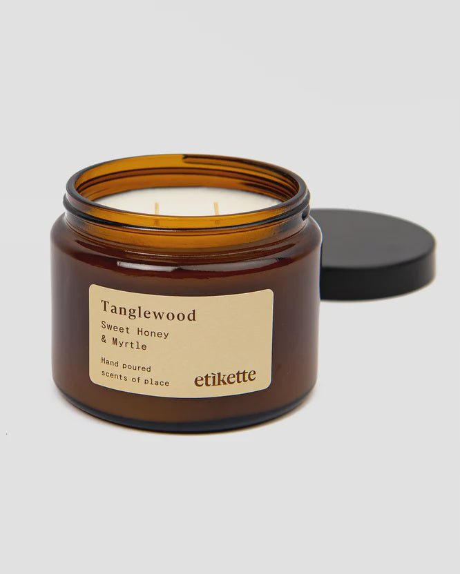 Buy Tanglewood & Sweet Honey & Myrtle Candle (L) by Etikette - at White Doors & Co