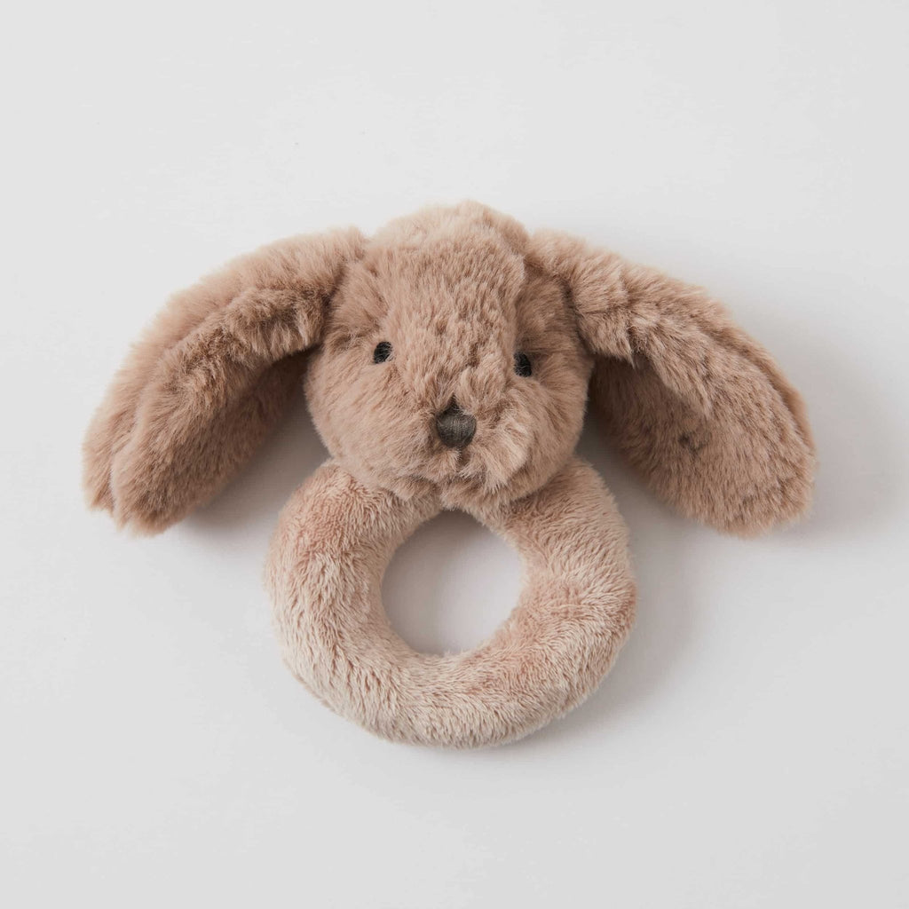Buy TAUPE BUNNY RATTLE by Pilbeam - at White Doors & Co