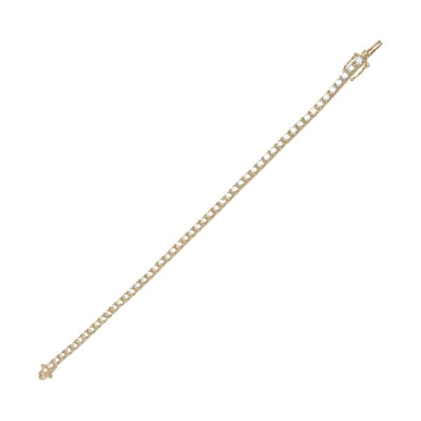 Buy TENNIS BRACELET – CUBIC ZIRCONIA (3MM) YG by Von Treskow - at White Doors & Co