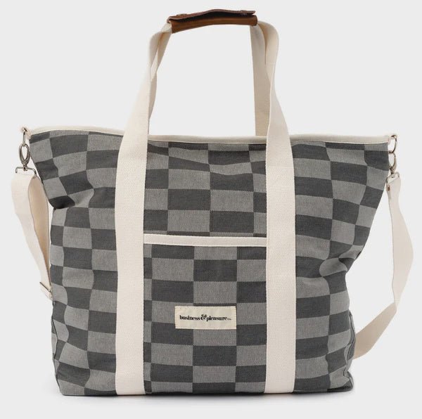 Buy THE COOLER TOTE BAG - VINTAGE GREEN CHECK by Business & Pleasure - at White Doors & Co