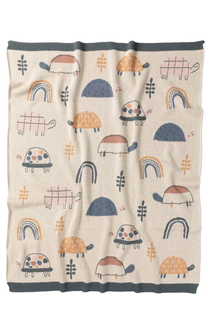 Buy Tilly Turtle Blanket by Indus Design - at White Doors & Co